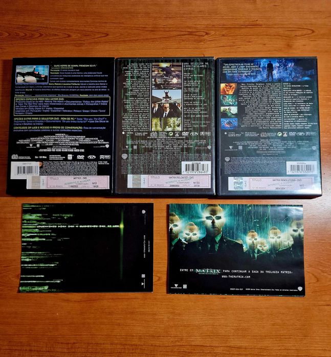 Trilogia MATRIX 5DVDS(Keanu Reeves/Carrie-Anne Moss/Laurence Fishburn)