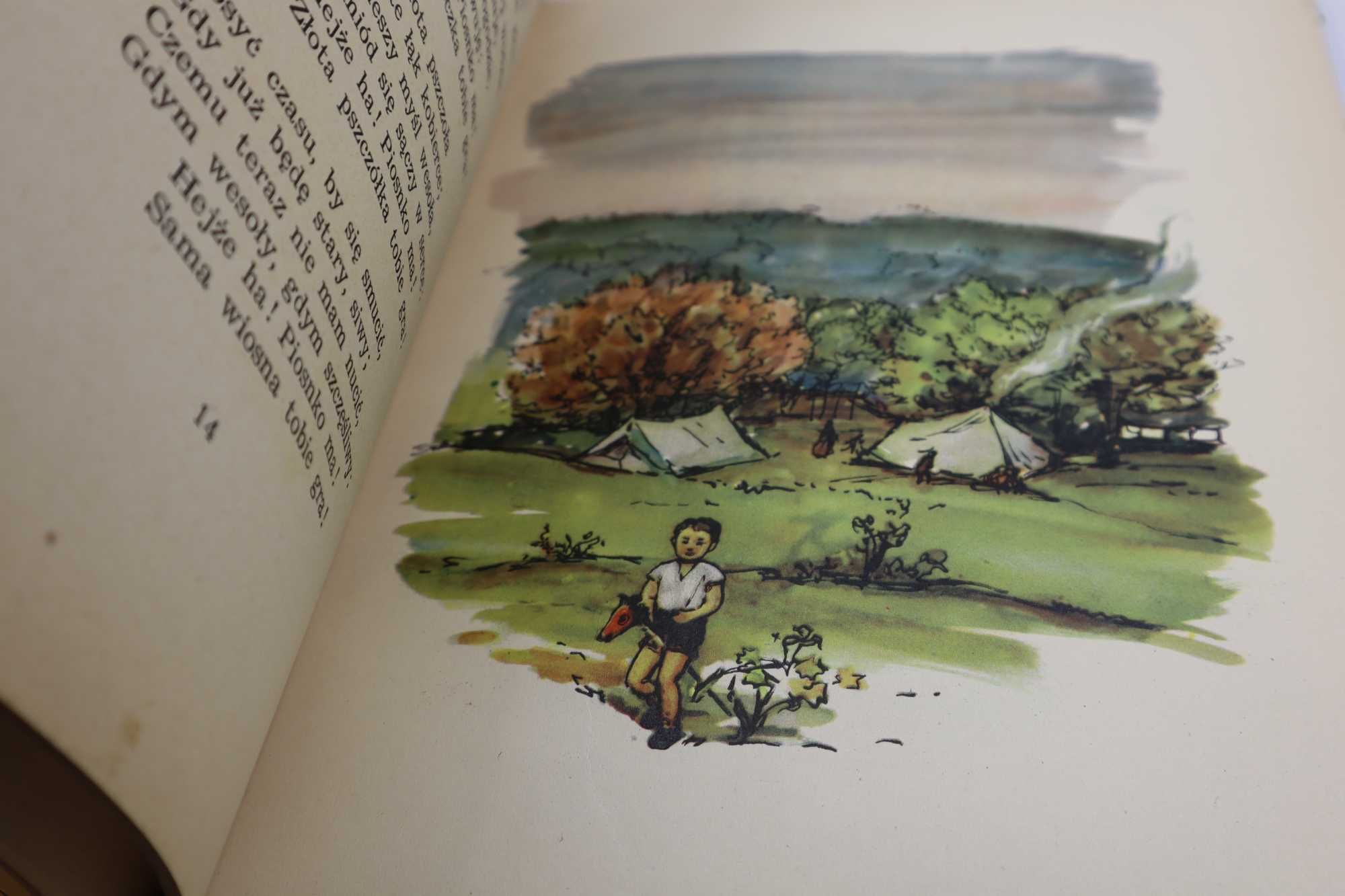 Co Słonko Widziało Maria Konopnicka 1954r ilustracje Zieleniec