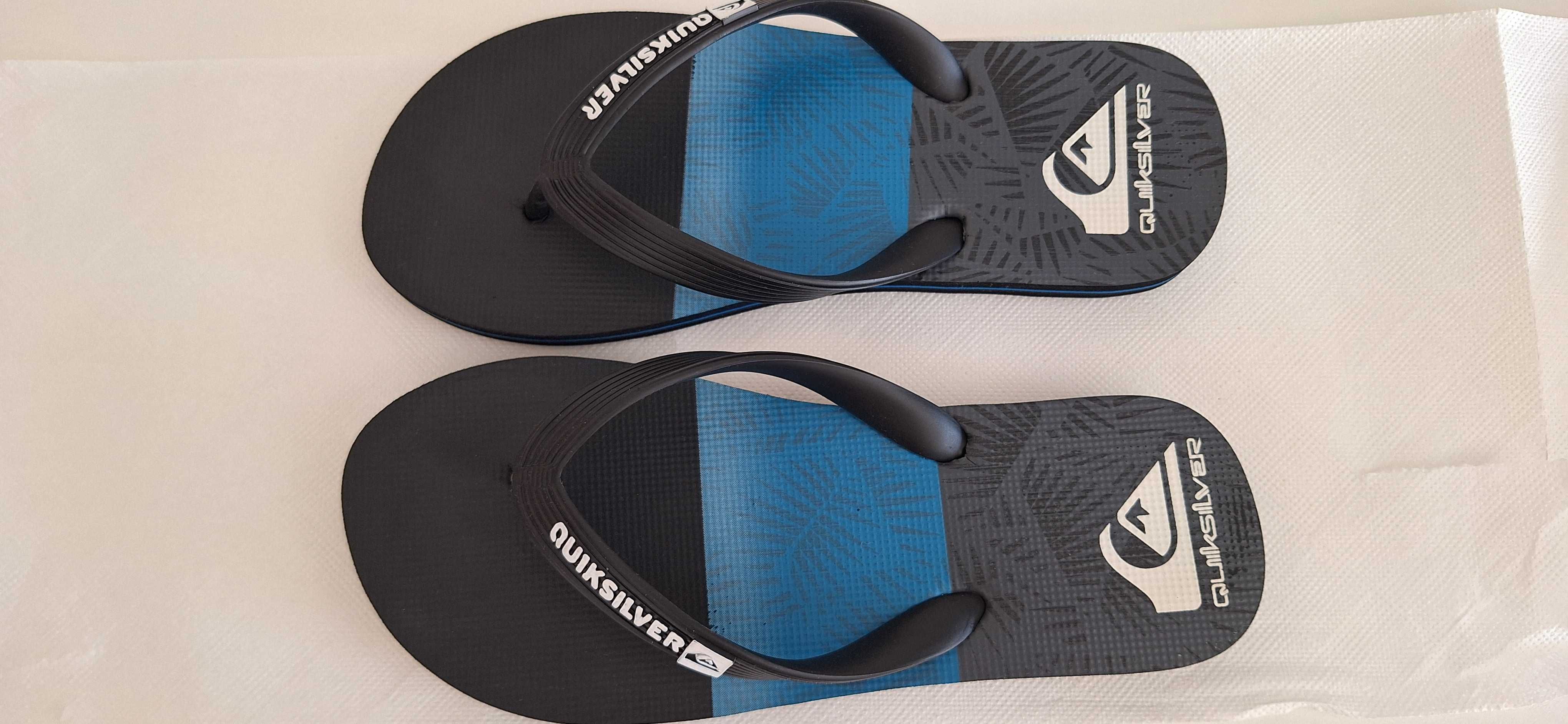 Chinelos QuickSilver rapaz - quase novos - oportunidade