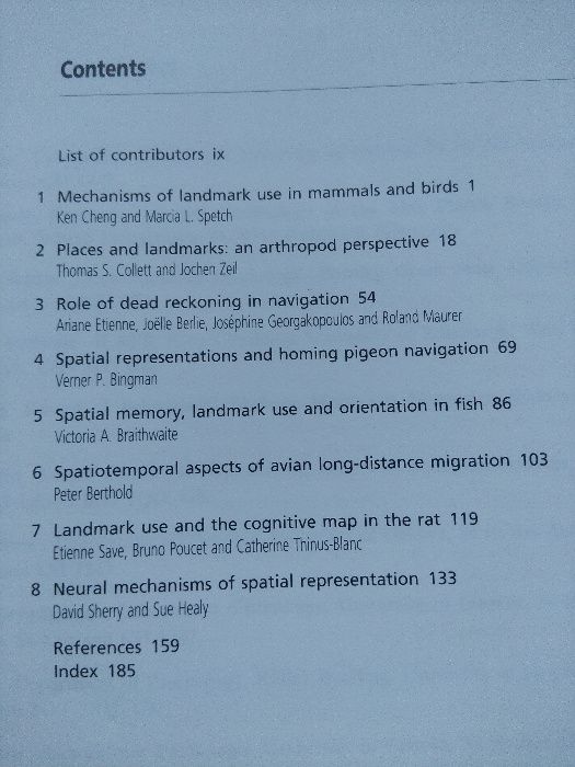 Livro "Spatial Representation in Animals" - Oxford University Press