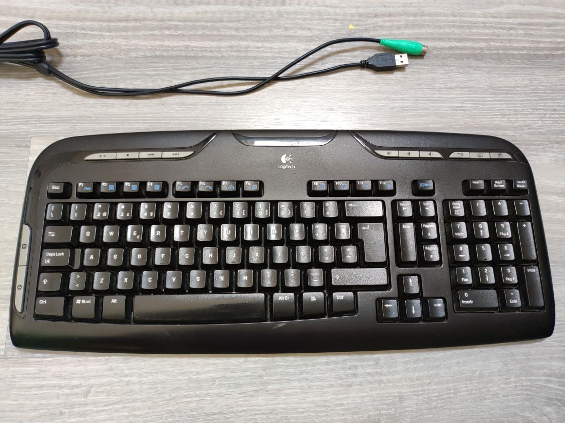 Teclado e rato sem fio Logitech