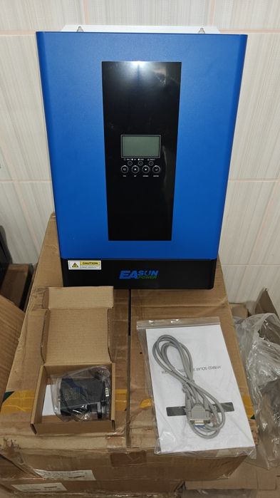 НАЯВНІСТЬ! Гібридний інвертор Anenji/Easun 6.2 kw 48v+wifi. Дуже тихий