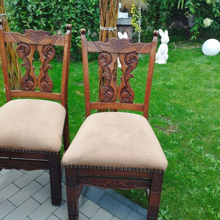 Krzesła Dębowe Używane 4 sztuki