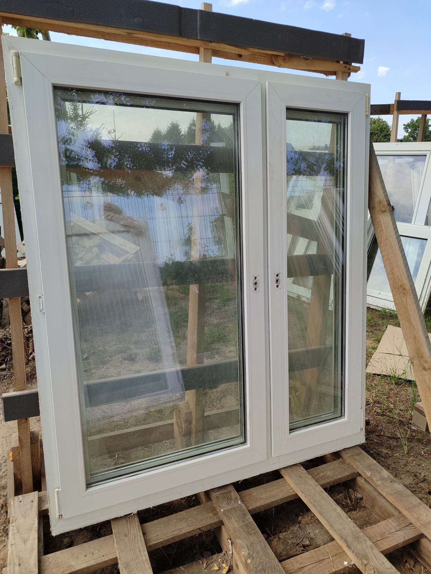 Okno pcv 136 x 157 używane 140 x 160