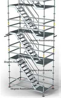 Schodnia, rusztowanie aluminiowe, wynajem, montaż, dowóz