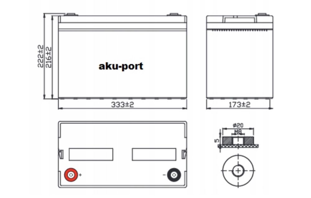 БДЖ Volt Polska sinusPRO 800VA 12V + гелевий акумулятор AGM12 V 100 AH