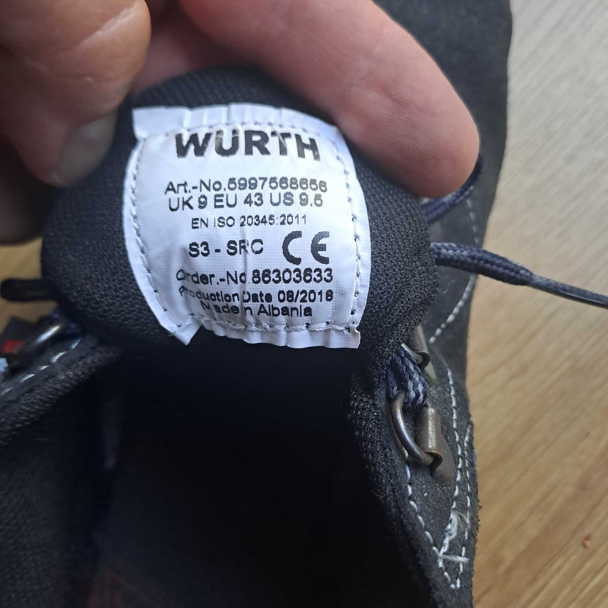 Nowe buty robocze wurth r.43 s3-src
