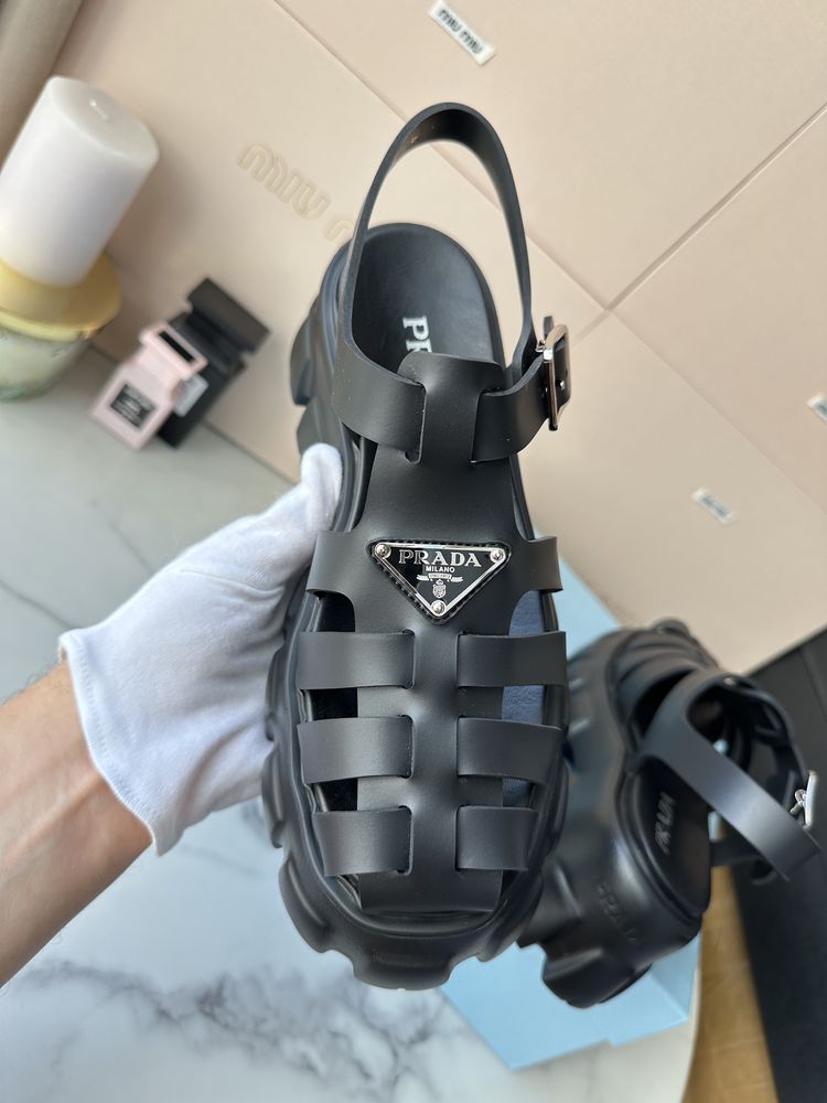 Sandały Prada Monolith Black
