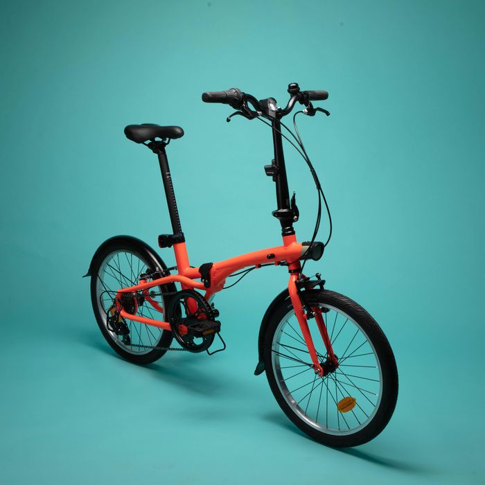 BICICLETA DOBRÁVEL TILT 500 LARANJA NÉON