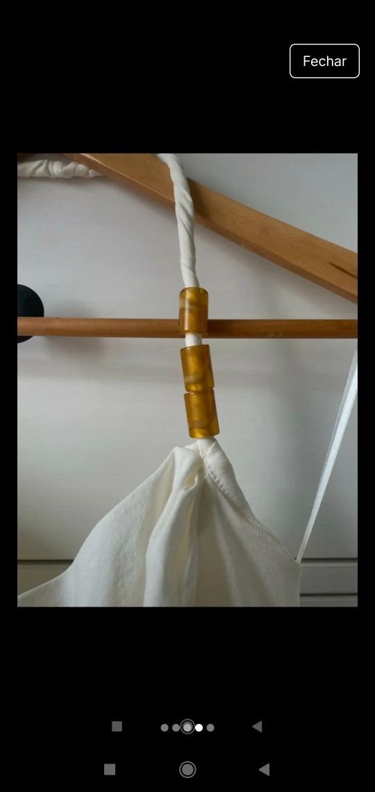 Vestido linho com elasticidade branco