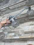 Lampa plafon kinkiet srebny potrojny