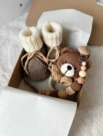 Baby box prezentowy miś dla noworodka