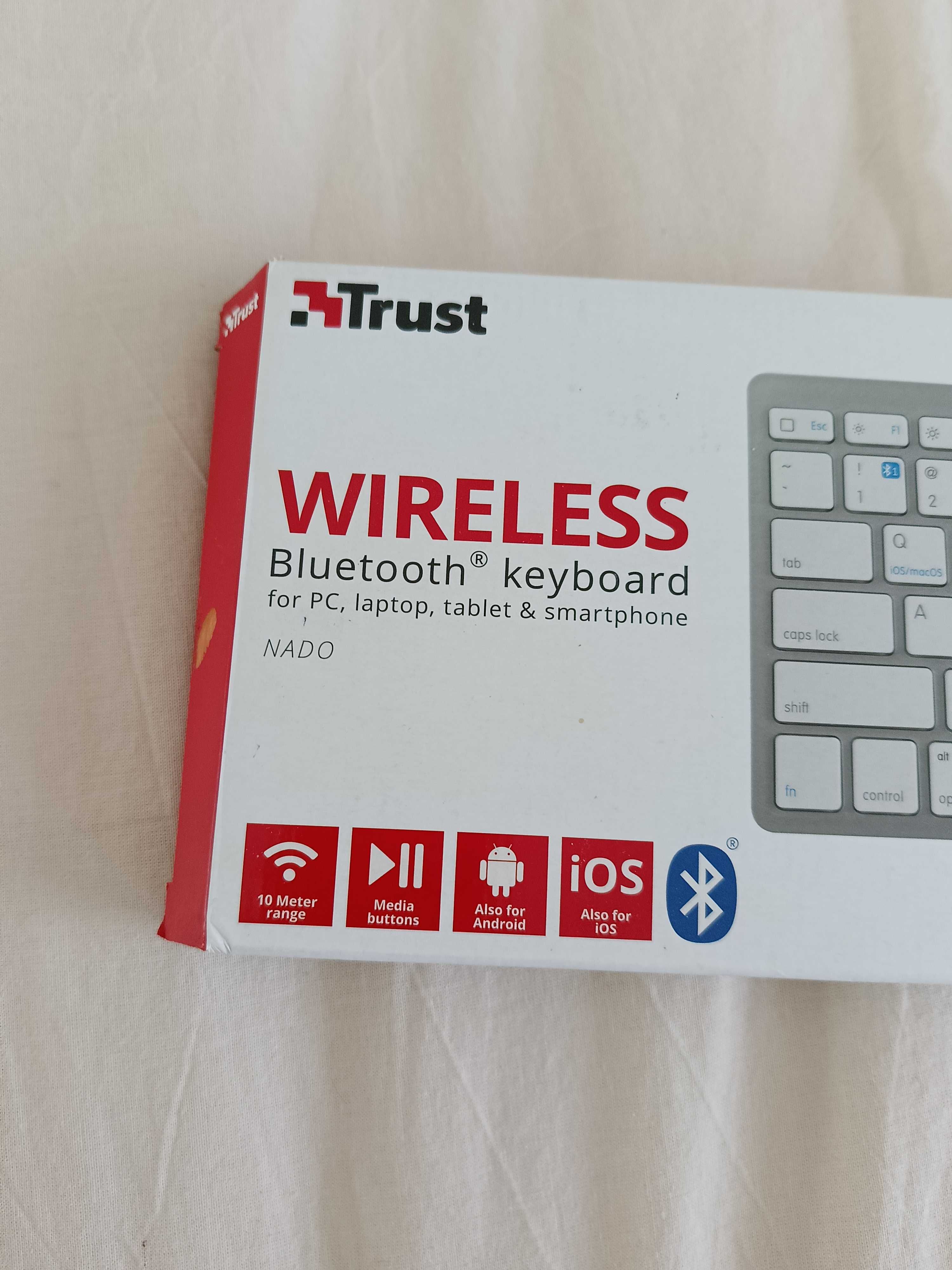 Klawiatura bezprzewodowa Trust NADO  z adapterem Bluetooth Reinston