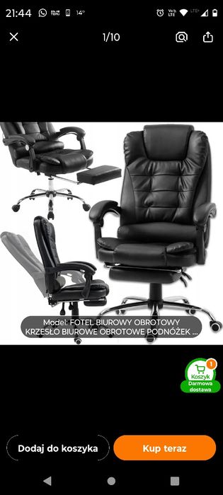 Nowy fotel obrotowy