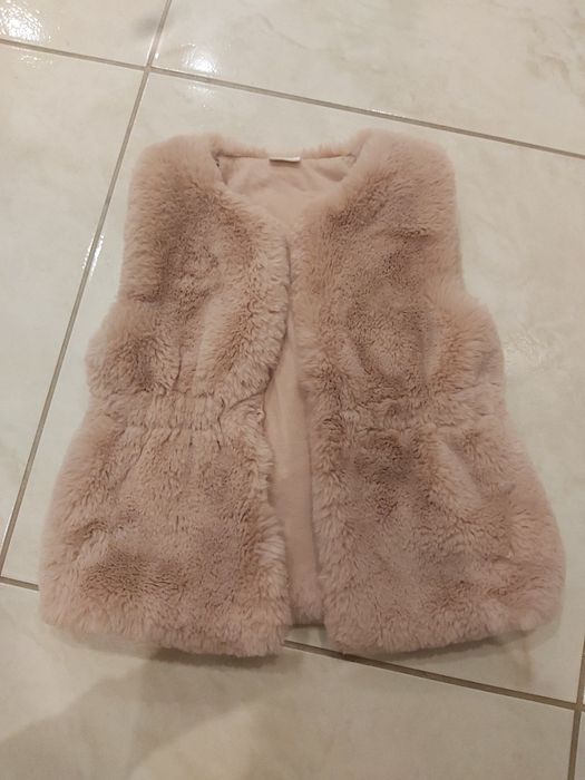 Kamizelka next dla dziewczynki pudrowy róż jak nowa