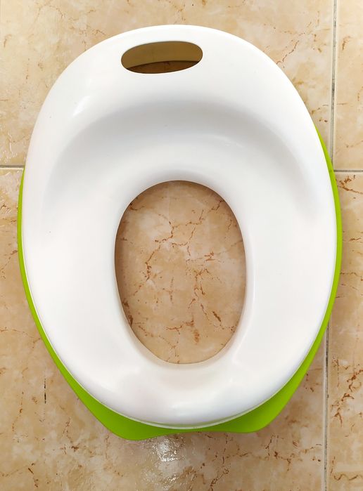 Assento de sanita, branco/verde - Tossig