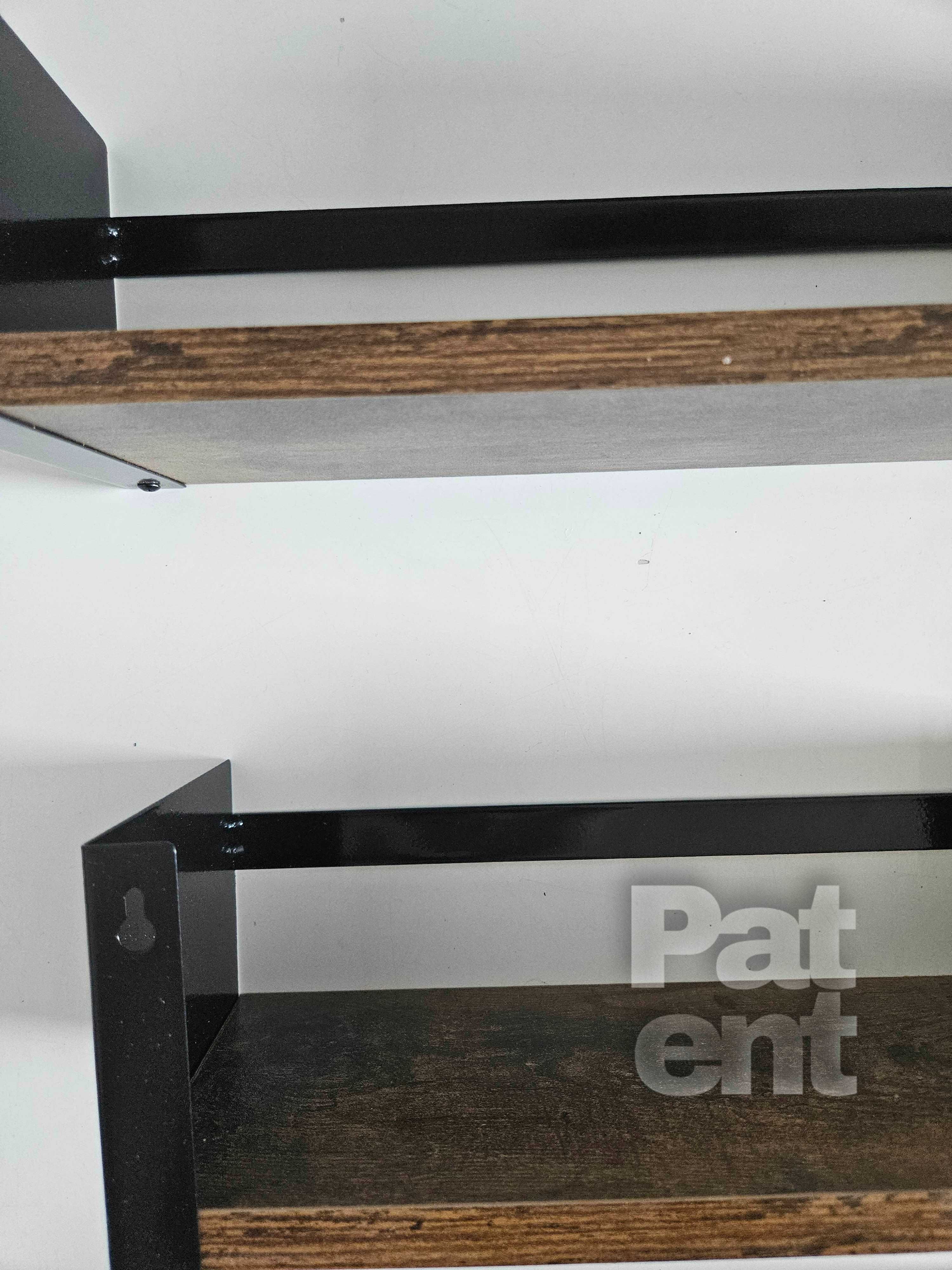 Półka łazienkowa 3 sztuki loft retro na ścianę ścienne dekoracja