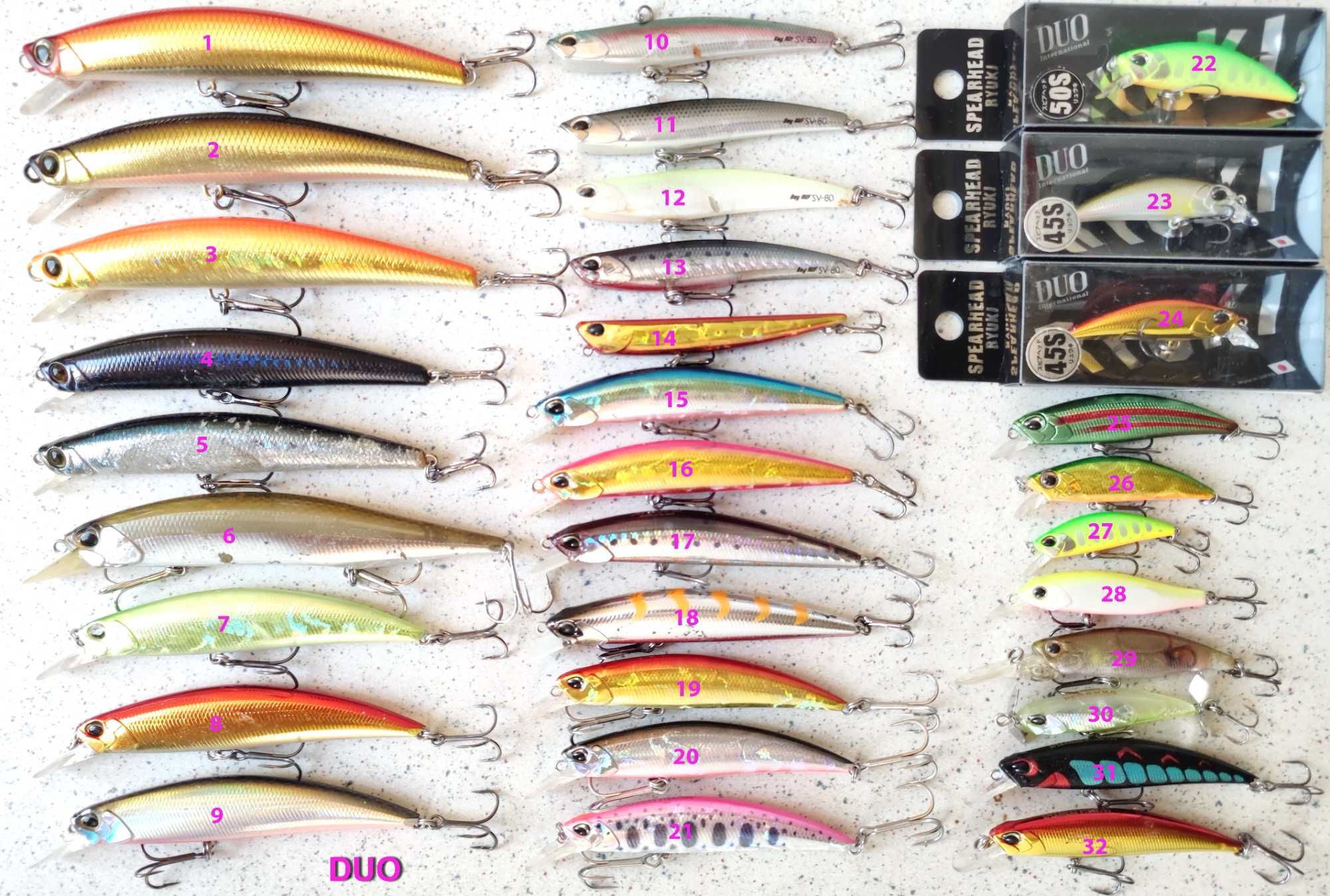 Воблеры Raid APIA Zipbaits IMA Duo Tiemco Ken Craft