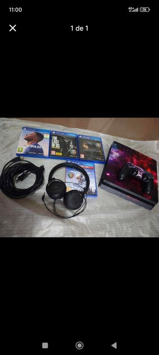PS4 1 TB + Fones