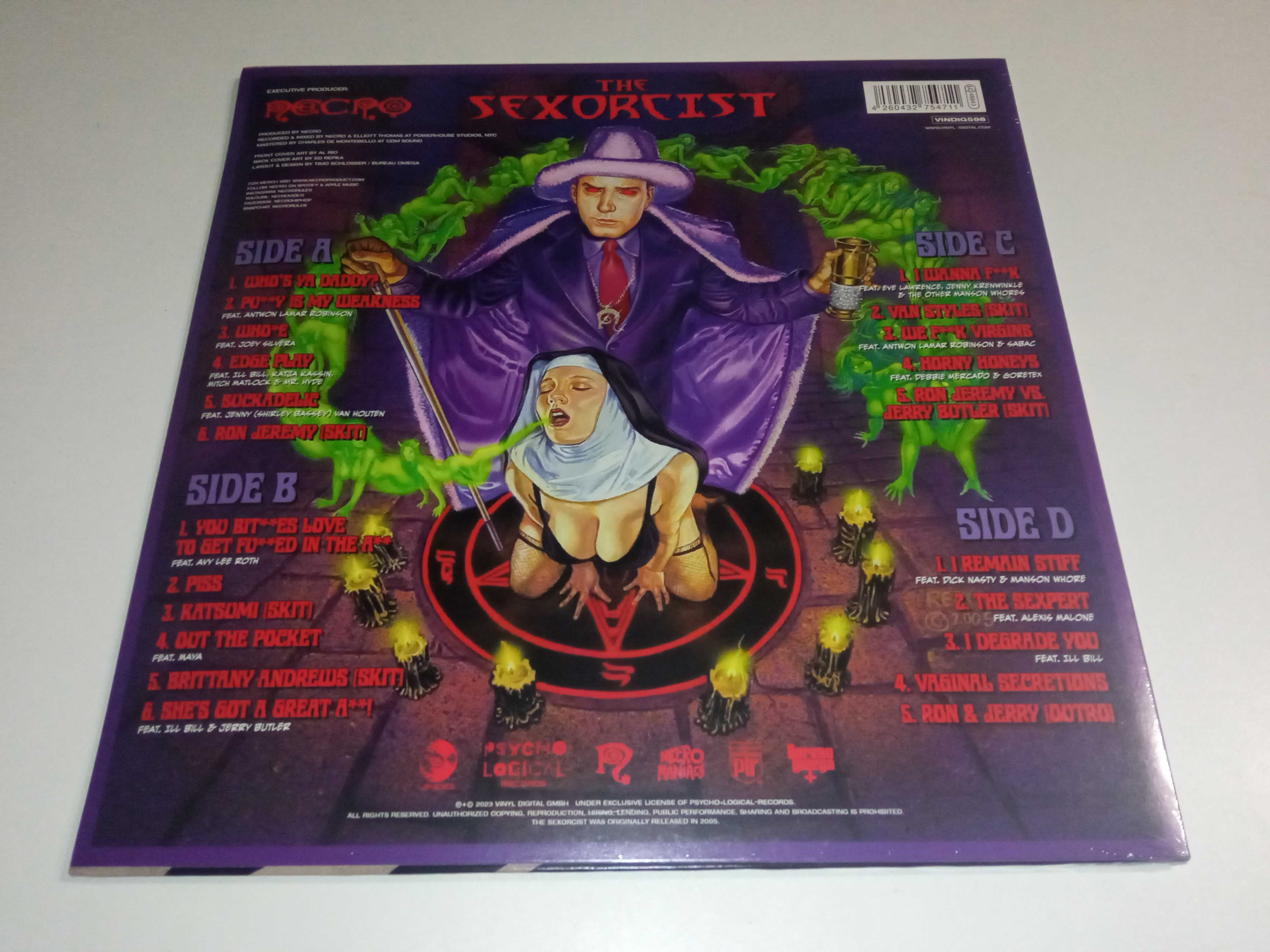 necro - the sexorcist (pink 2lp) ill bill mr. hyde rap hip-hop vinyl