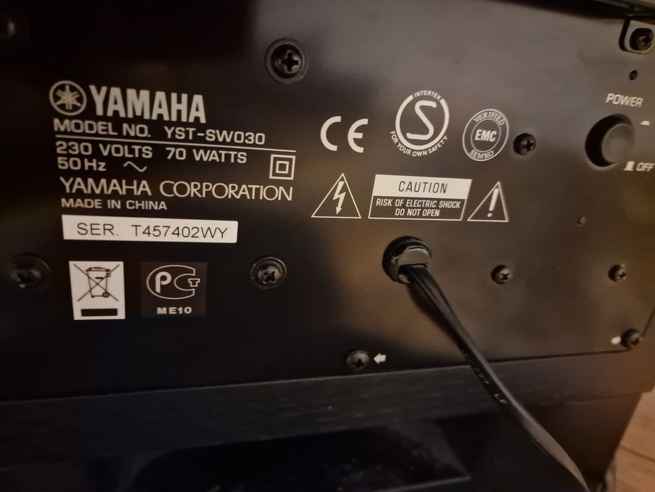 Głośnik basowy aktywny Subwoofer Yamaha YST-SW030