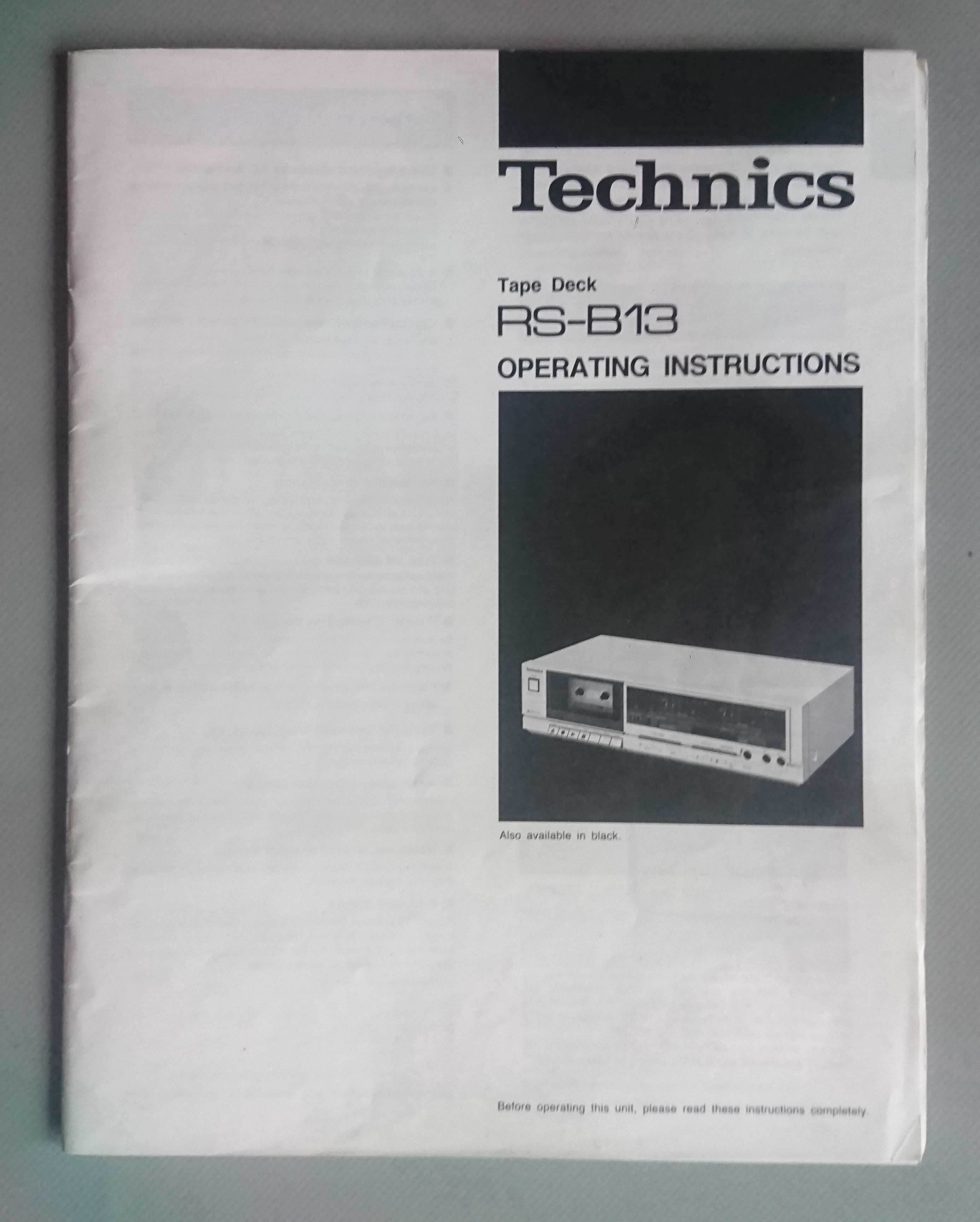 Кассетная дека Technics RS-B13 (Япония)