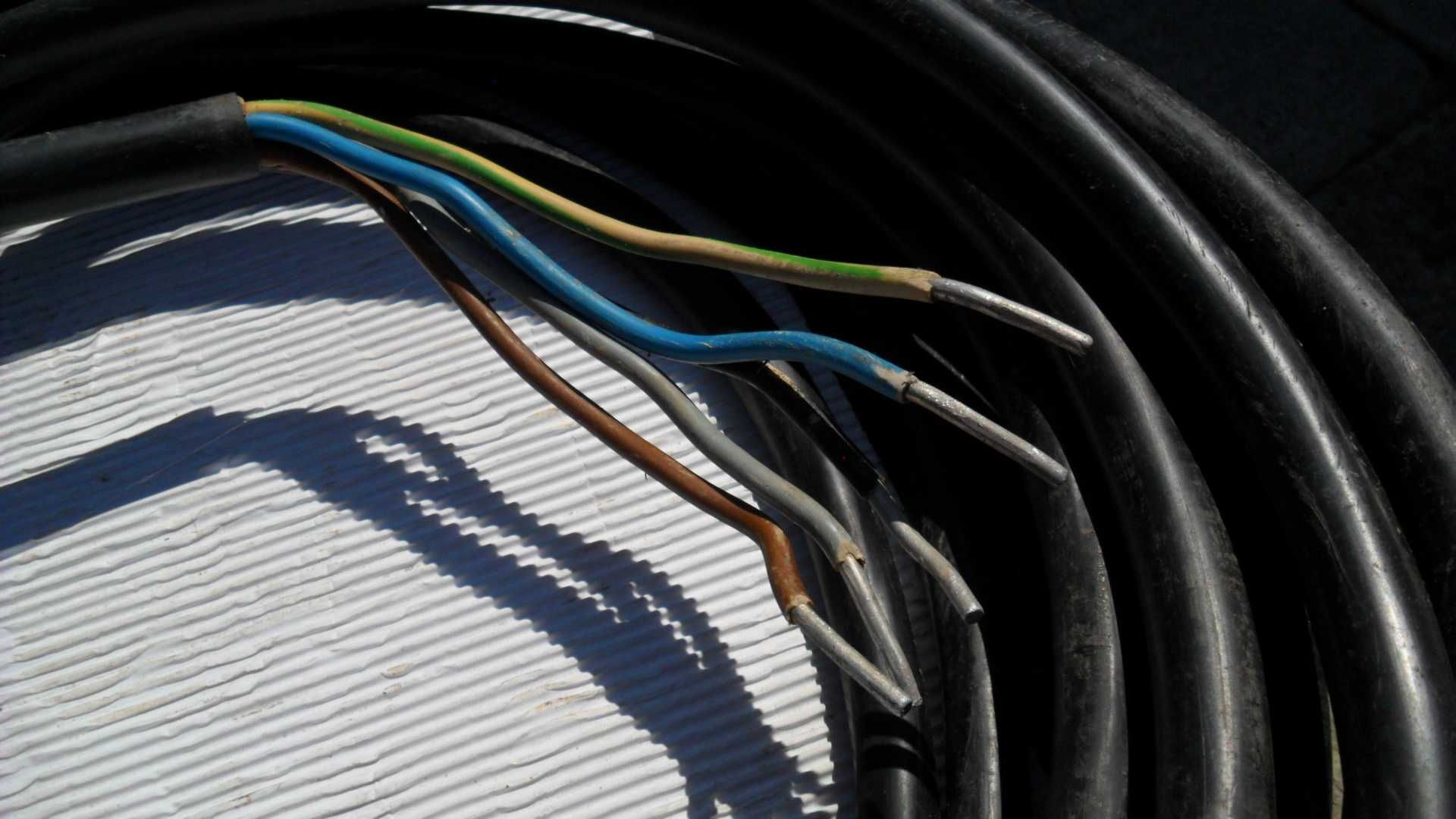 Kabel przewód elektryczny ziemny alu 13 metrów