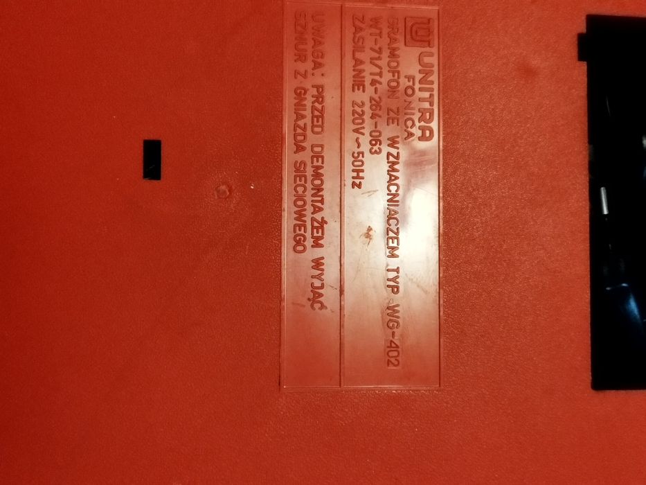 UNITRA gramofon że wzmacniaczem