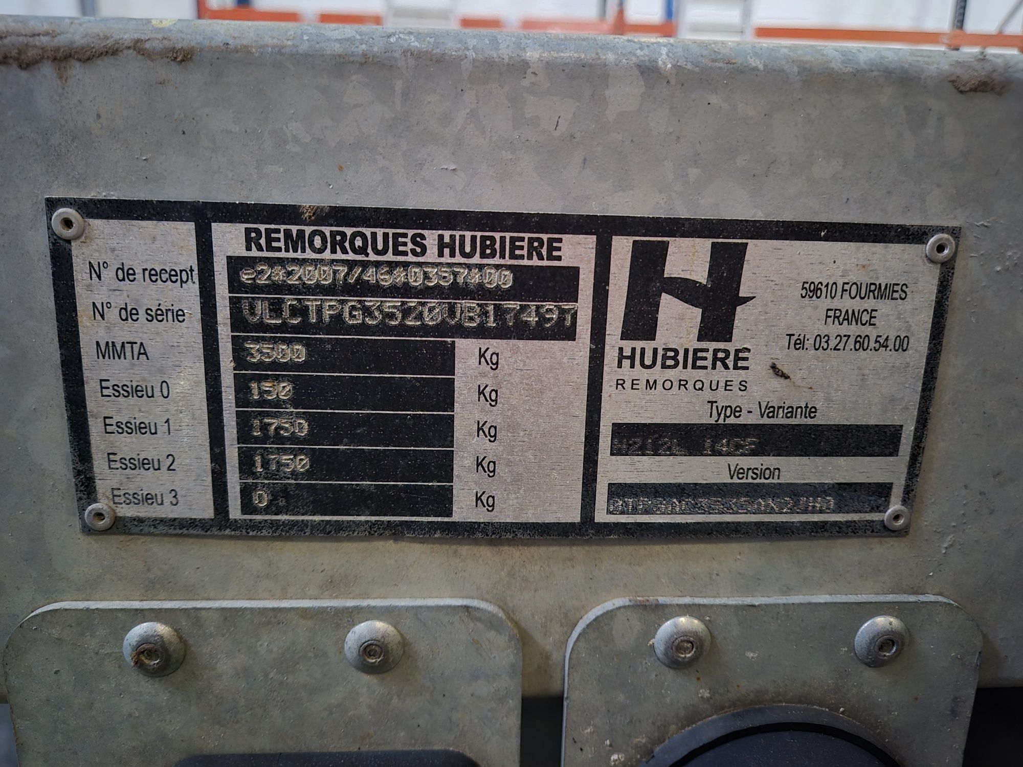 Atrelado/Porta Máquinas 3500 kg