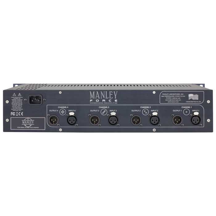 Manley FORCE preamp mikrofonowy Powystawowy jak Nowy Fvat23%