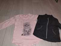 Tunika i bluza 110/116 coccodrillo i h&M ideał