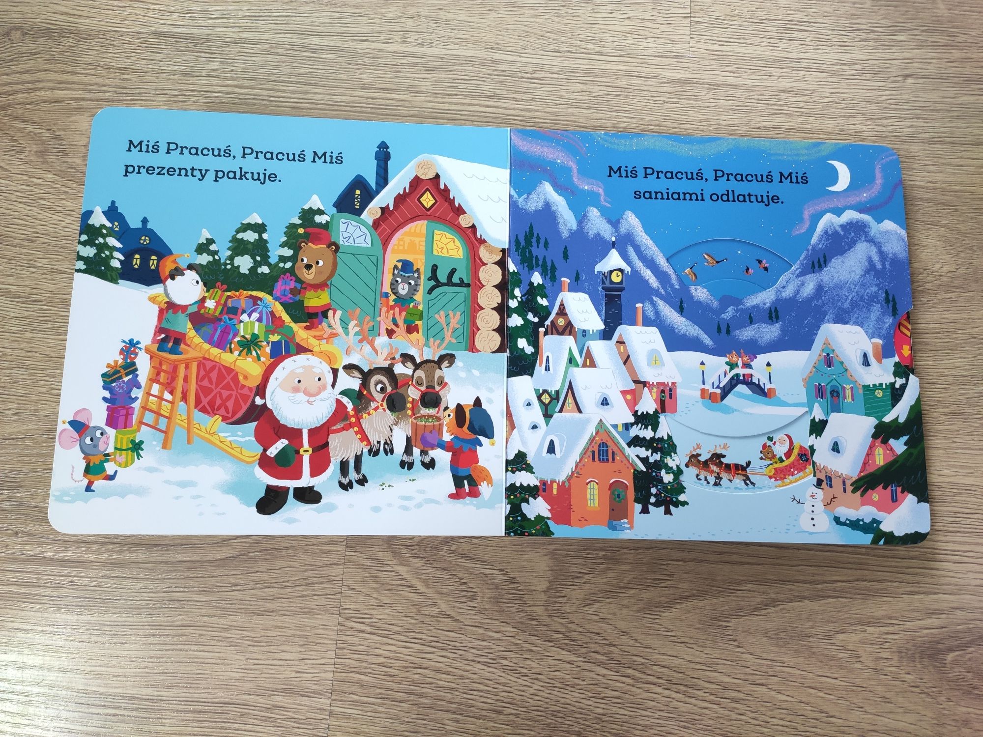 Miś pracuś Pomocnik Mikołaja książeczka dla dzieci Święta Boże Narodze