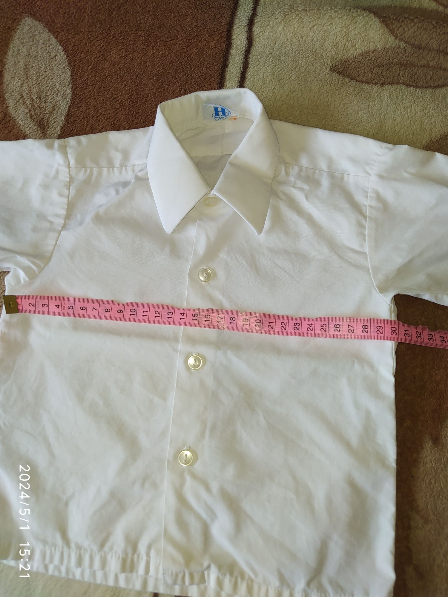 Biała elegancka koszula chłopięca r.86