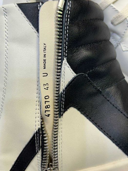 Rick Owens GEOBASKET кеды 43 44 42 кроссовки белые білі кеди кросівки