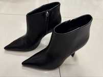 Чорні шкіряні батильони Estro (size: 37)