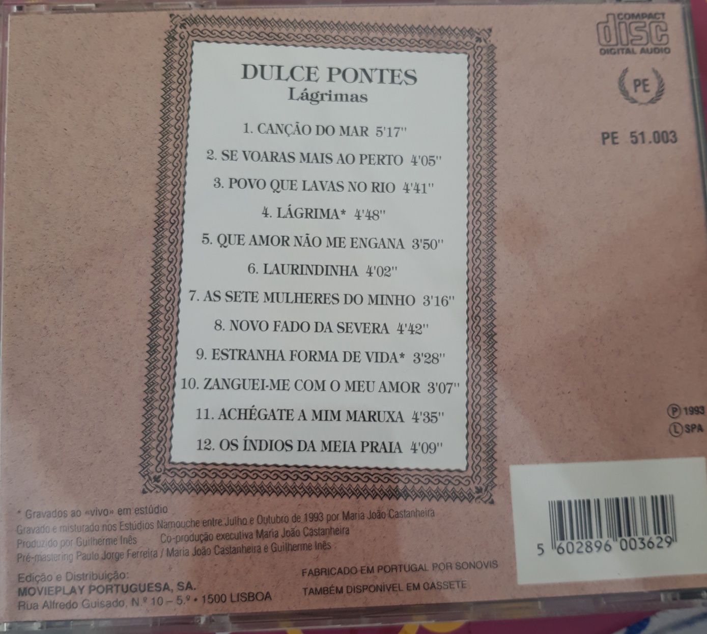 CD Dulce Pontes - Lágrimas
