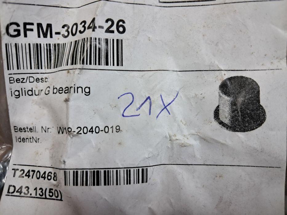 Buchas feitas de plastico autolubrificante por pressionar