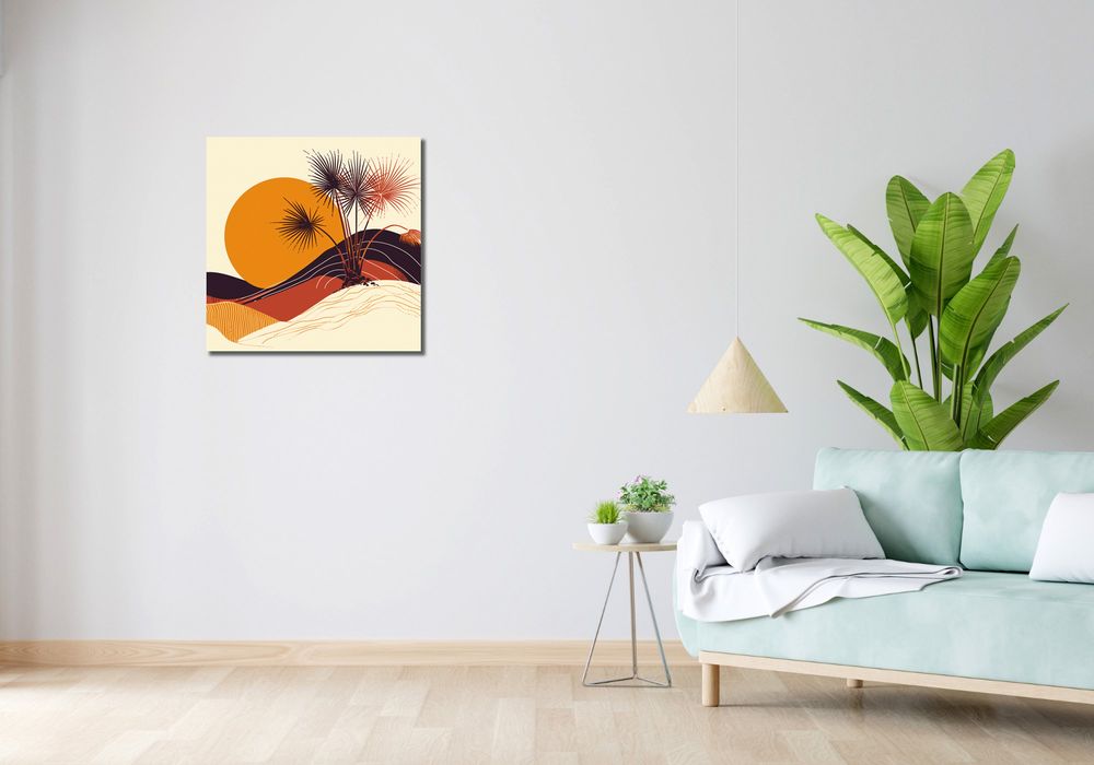 Obraz 60x60cm Słoneczny Horyzont