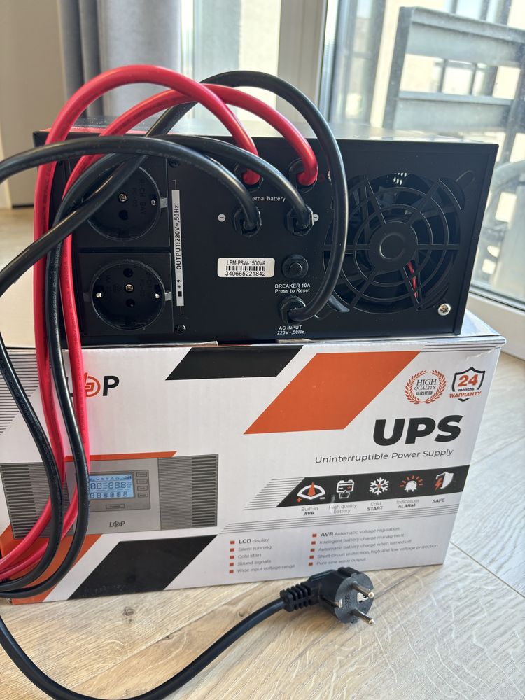 ДБЖ /ИБП /УПС/ Інвертор Logic Power 12V LPM-PSW-1500VA (1050Вт)