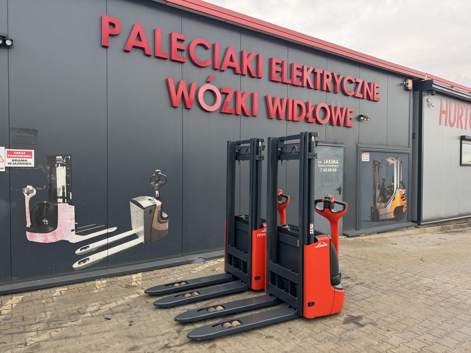 Paleciak elektryczny Linde L 12 2018 r 290 cm 1200 kg wózek sztaplarka
