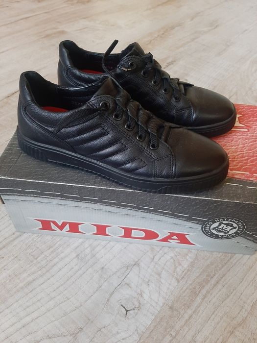 Кеди Mida натуральна шкіра