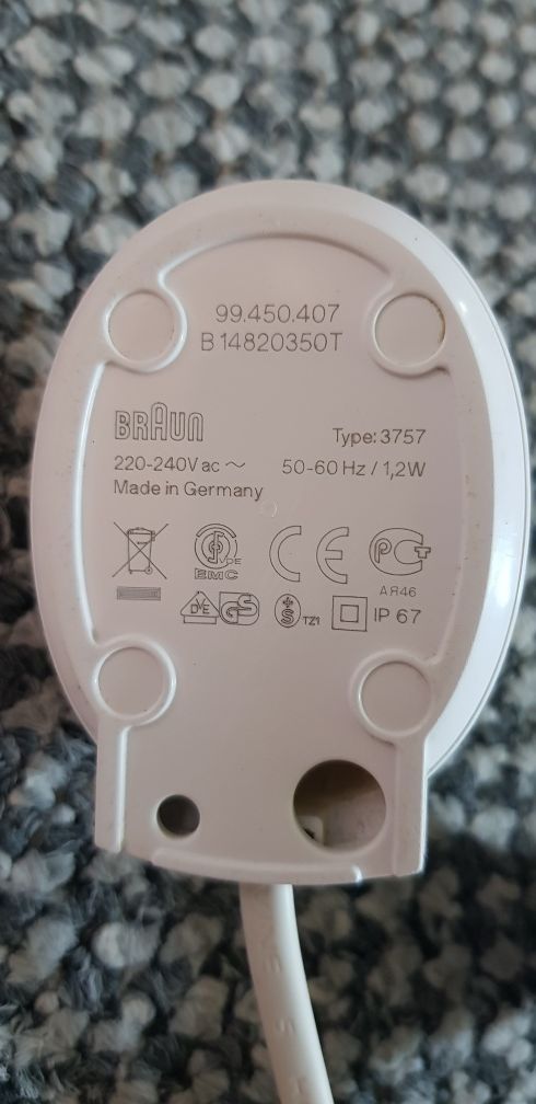 Indukcyjna ładowarka do szczoteczki Oral B braun typ: 3757 charger