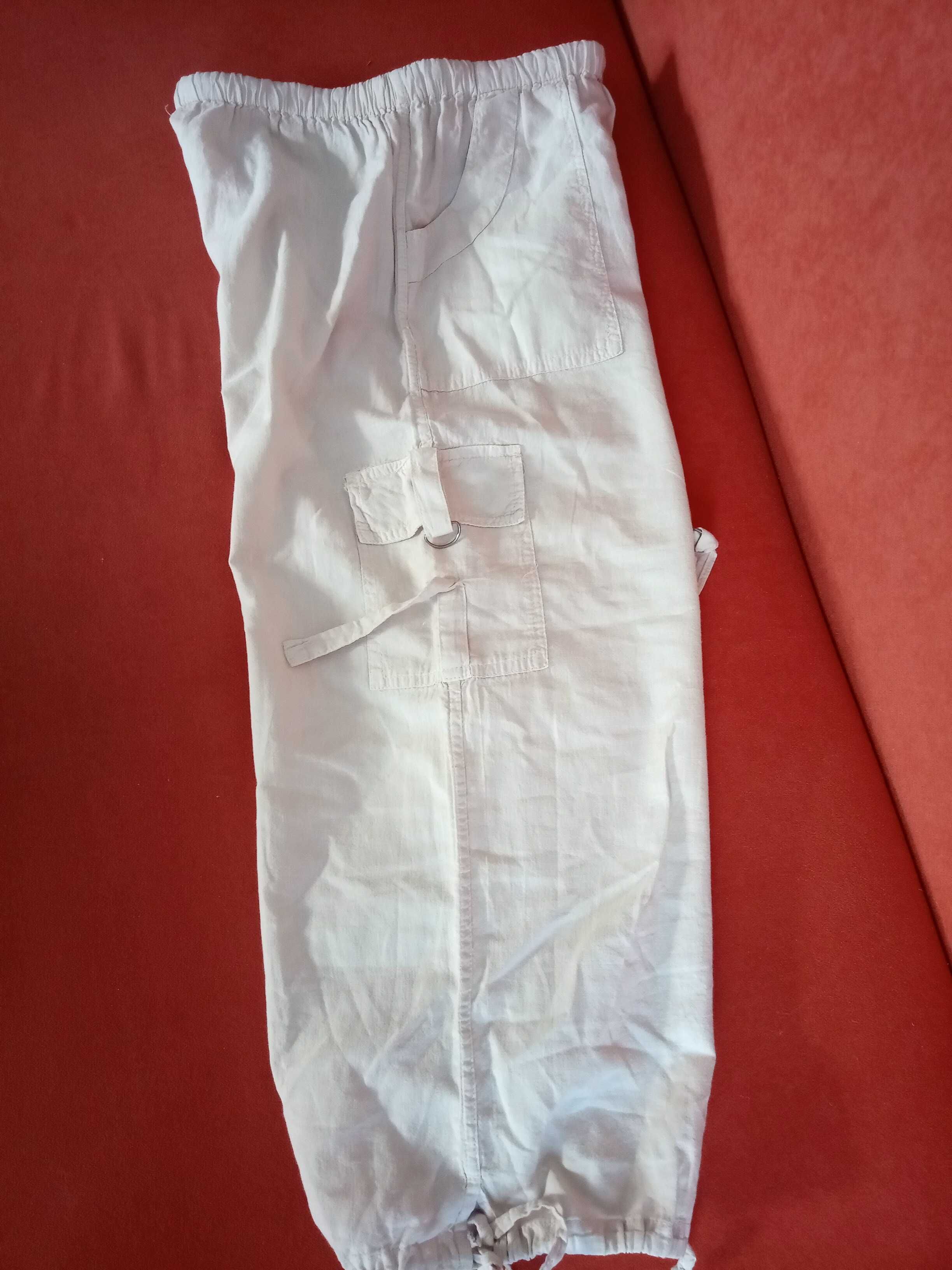 Nowe bawełniane spodnie za kolano XXL