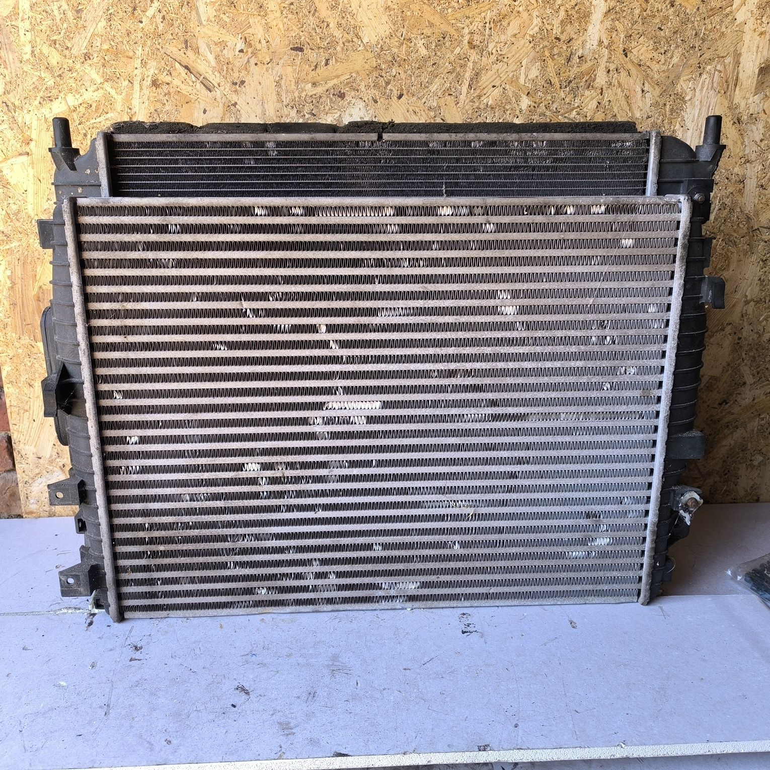 Komplet chłodnica wody klimatyzacji intercooler jaguar xf 2.5d 3.0d