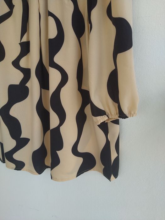 Blusa creme drapeada, elegante e fluida - Tamanho XXL - Nova!