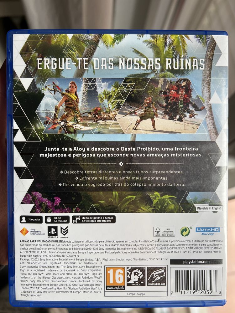 Jogo Horizon Forbidden West PS5