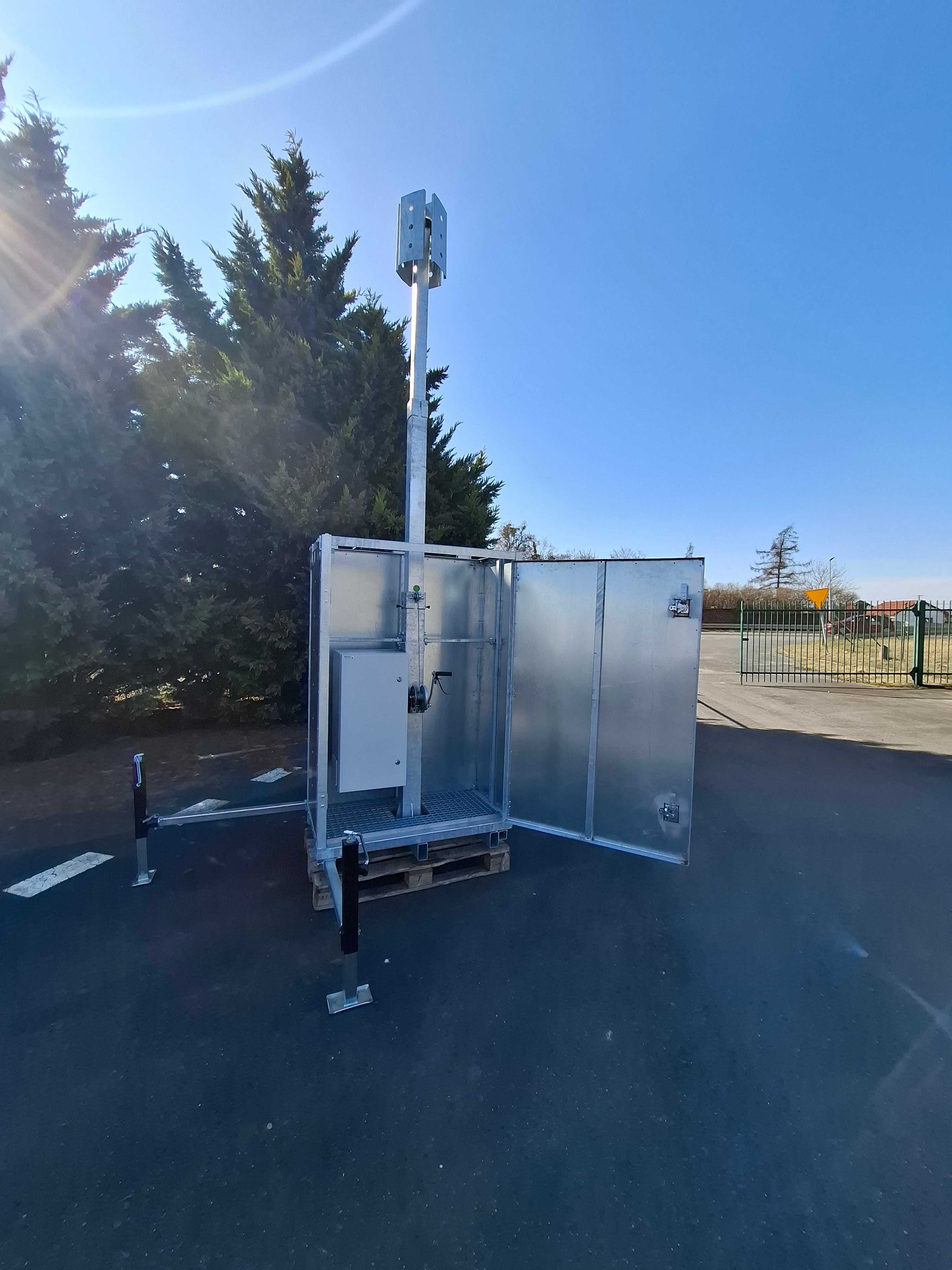 Stacjonarna wieża CCTV monitoring ochrona SMART (transport na palecie)