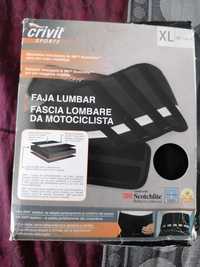 Cinta lombar para motociclista nova