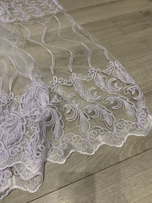 Firana krótka biała 210x150