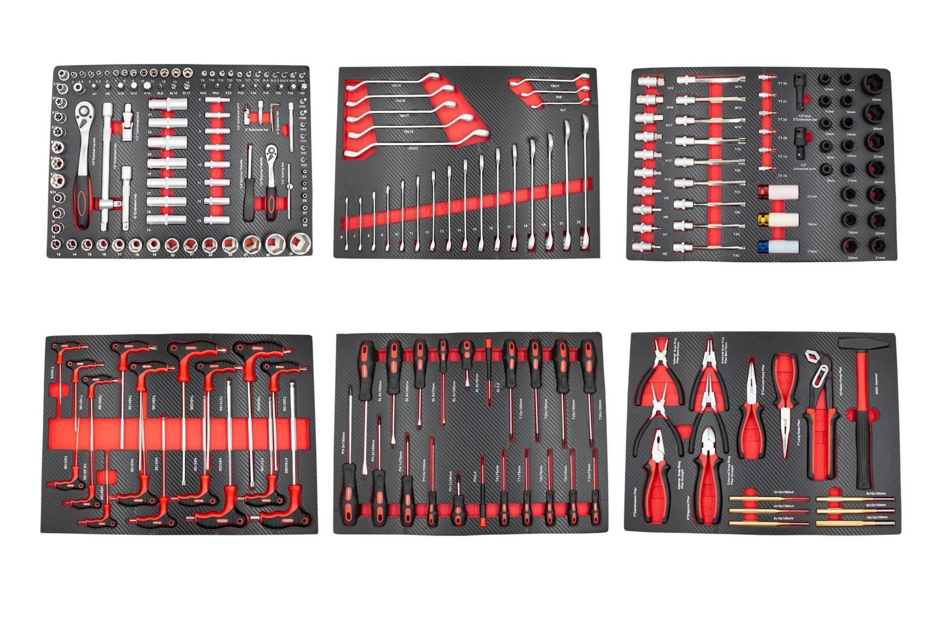 Kit Modulos com 236 ferramentas manutenção auto